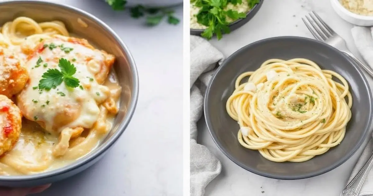 Chicken Parmesan Alfredo vs Fettuccine Alfredo