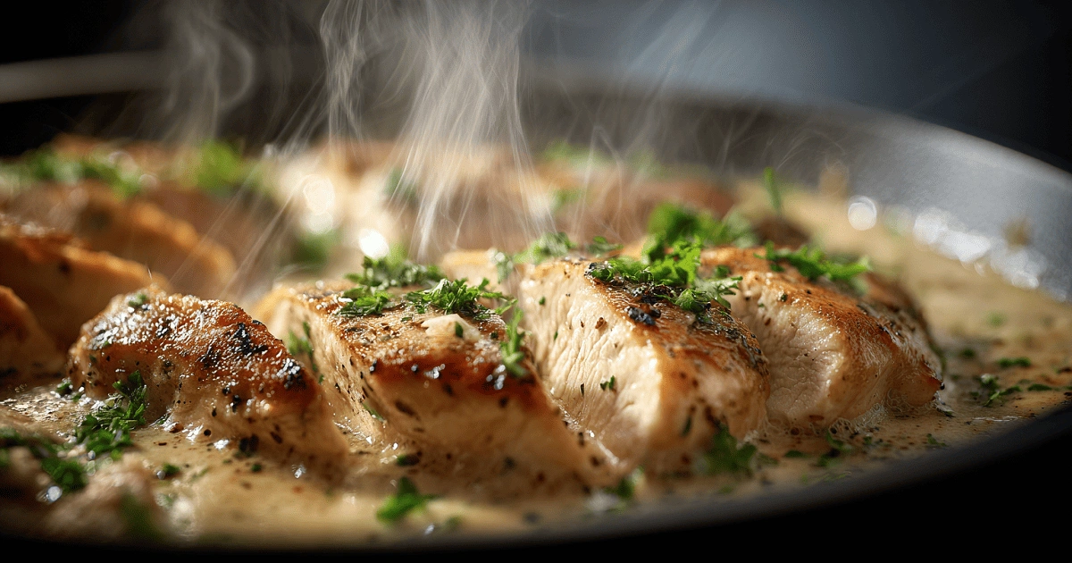 Cream garlic thin sliced chicken breast recipes