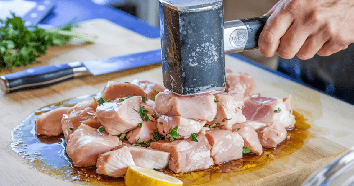 How to tenderize cubed-chicken