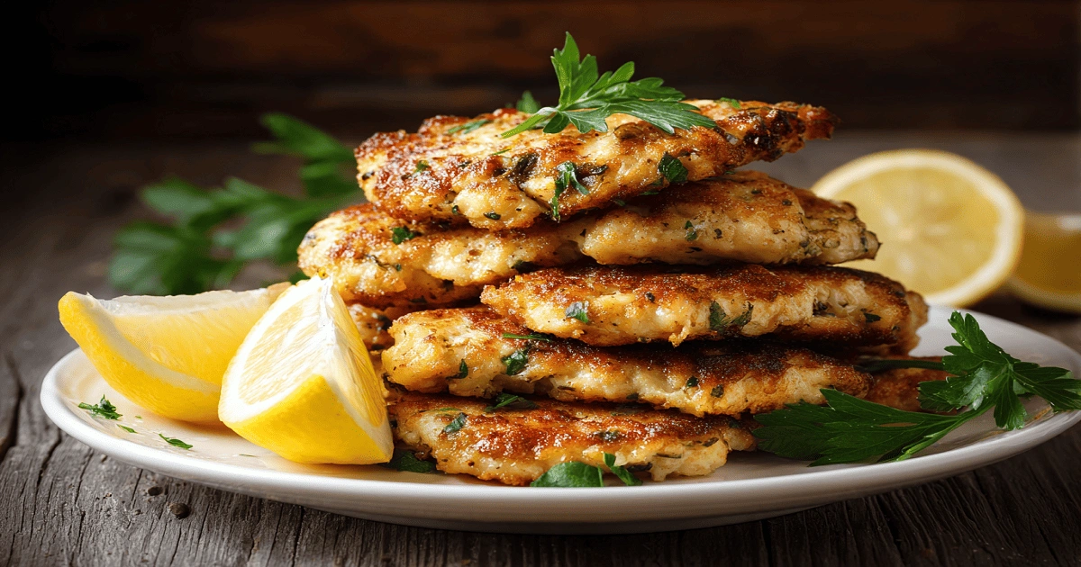 Italian Chicken Cutlets with golden crispy crust