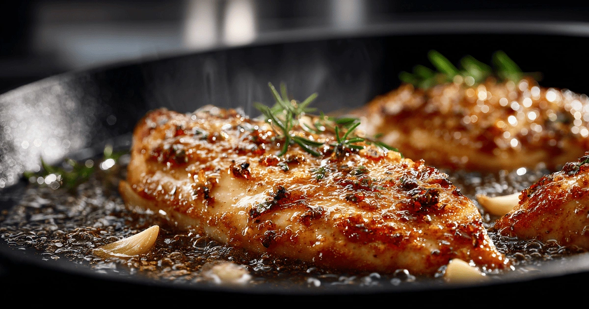  pan searing thin chicken breast to lock in moisture