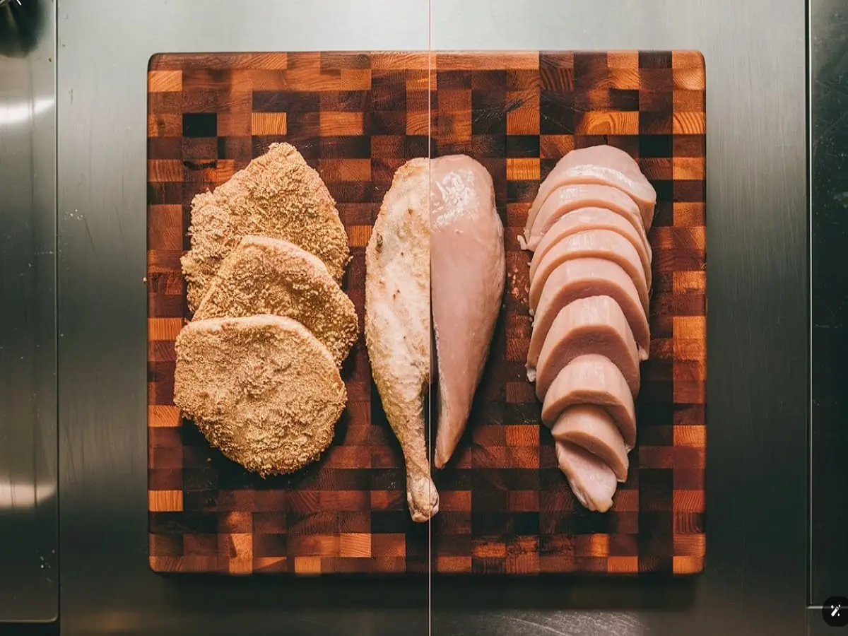 What is the difference between chicken cutlet and thin breast?