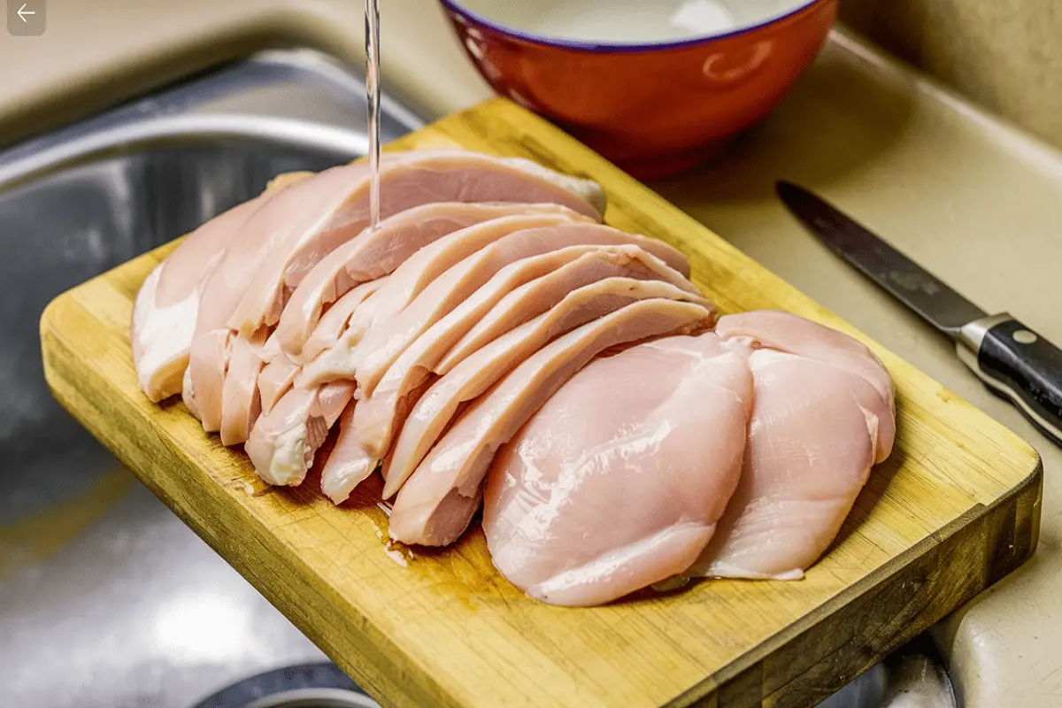 Should you wash thin sliced chicken breast