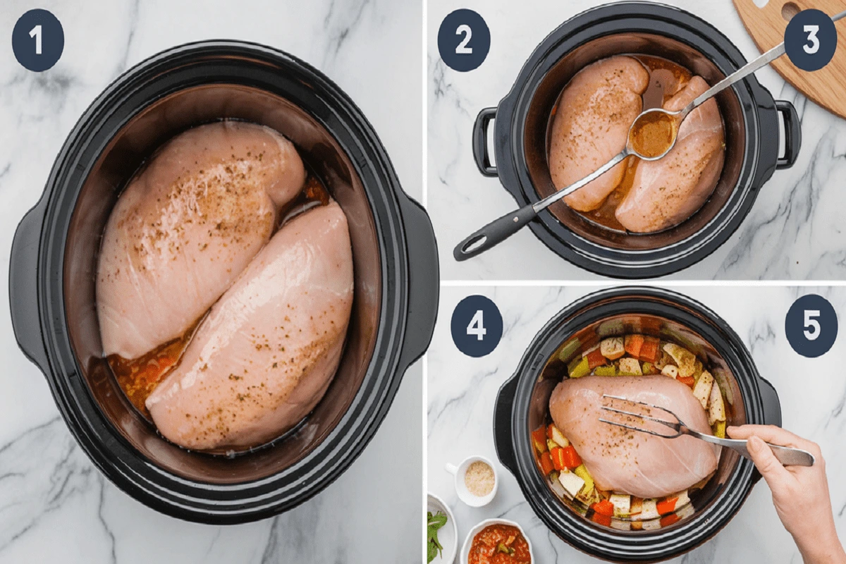 How long to cook chicken breast in a crockpot