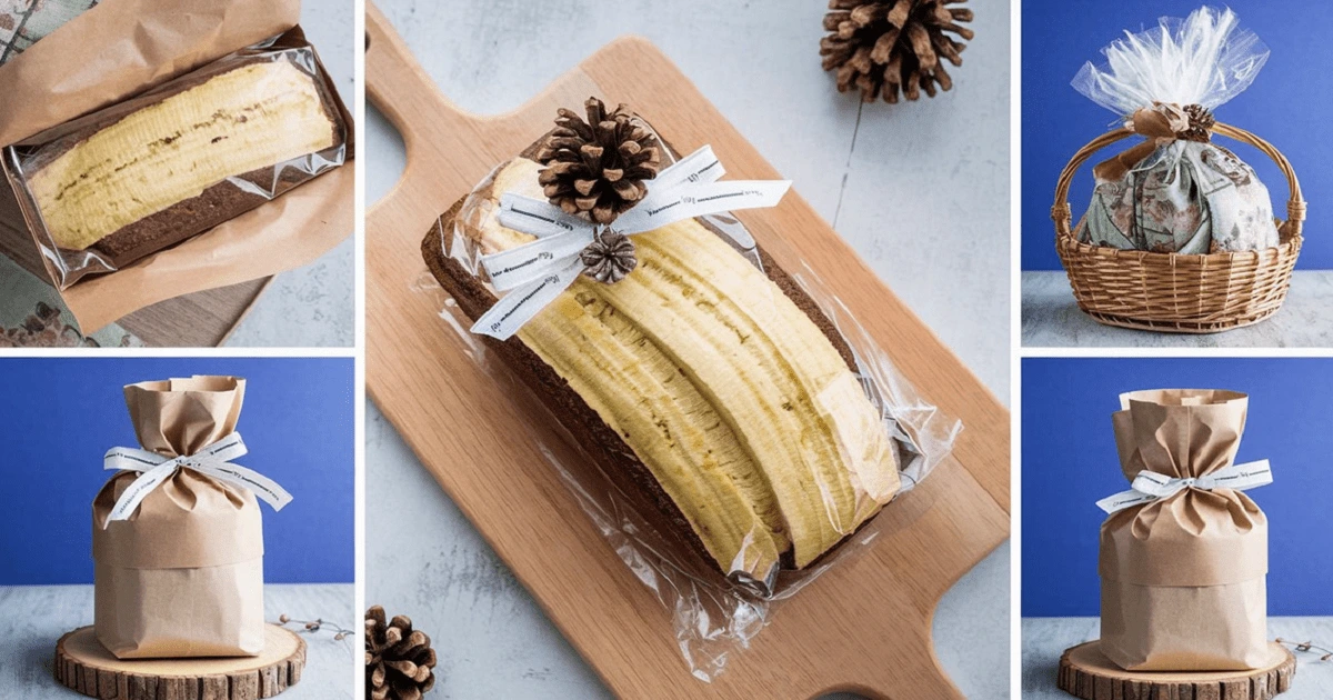 How to gift wrap homemade banana bread