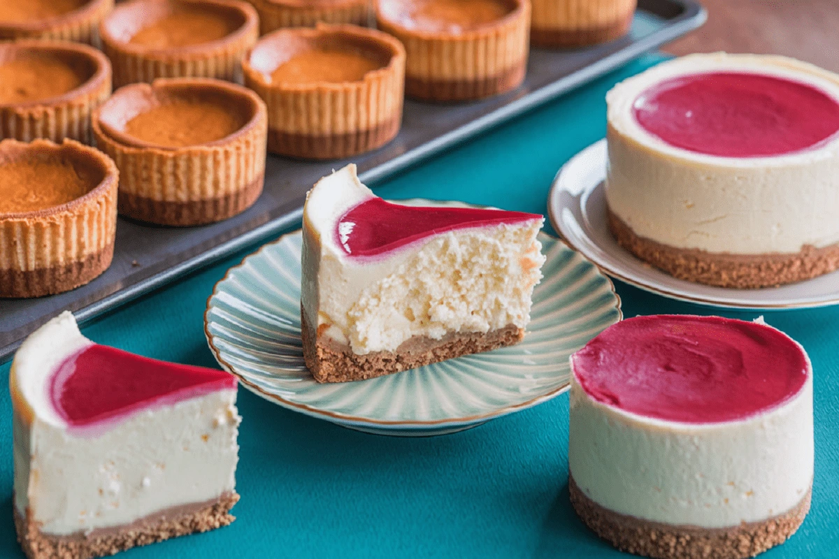 How to tell if mini cheesecakes are done