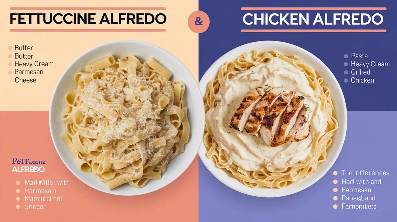 Is Fettuccine Alfredo and Chicken Alfredo the same