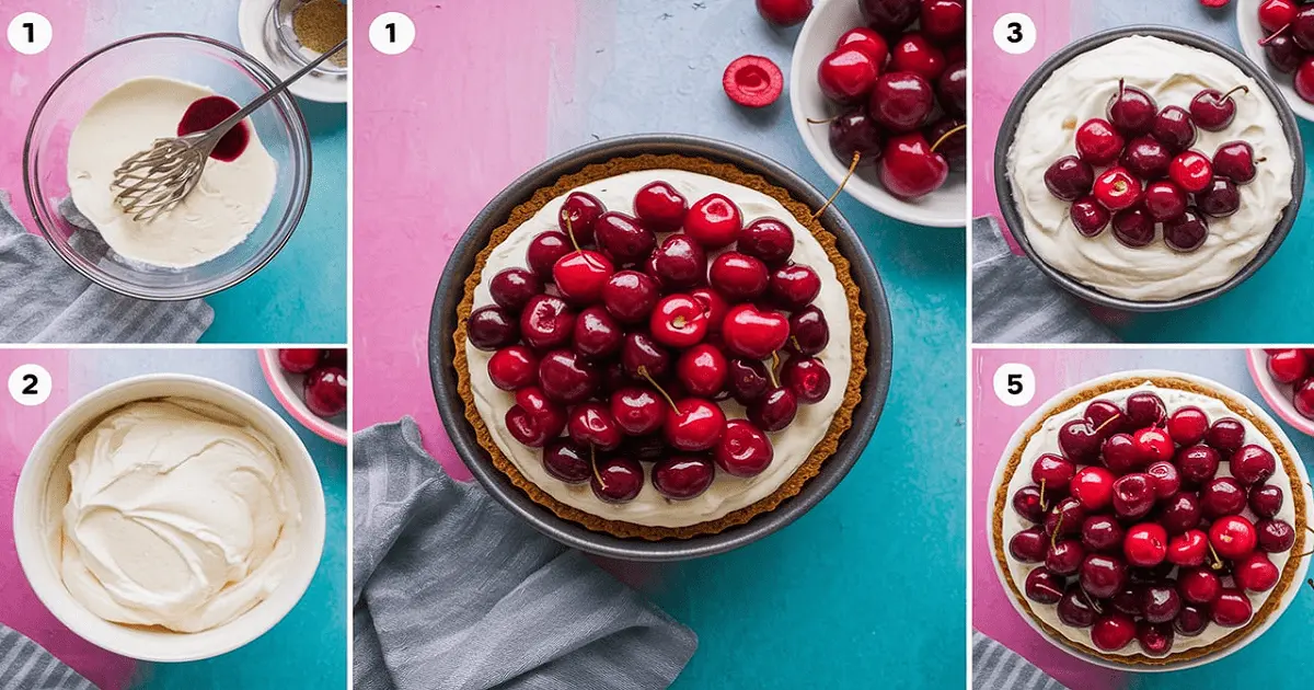 no-bake cherry cheesecake recipe