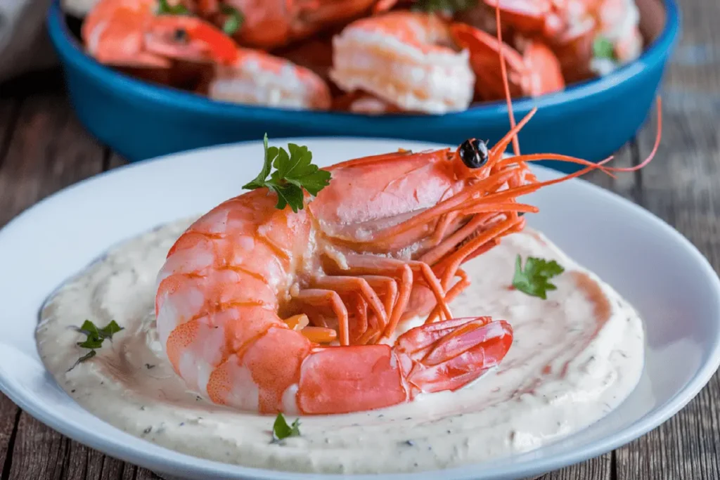 creamy garlic shrimp