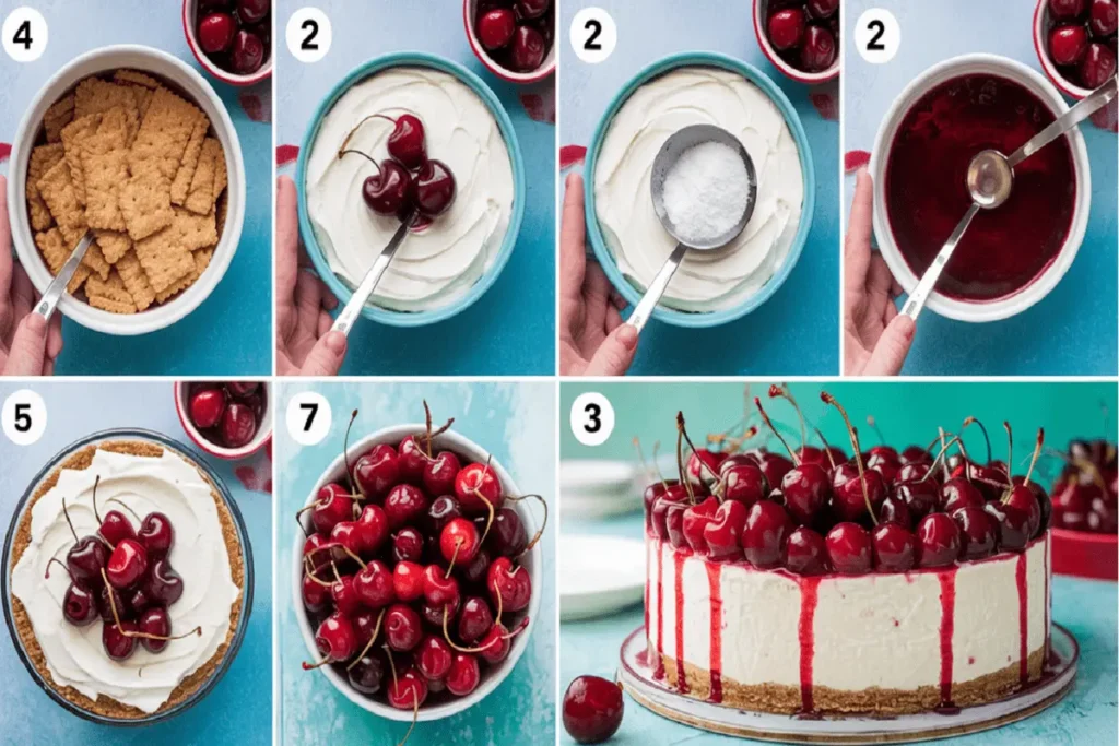 no-bake cherry cheesecake recipe