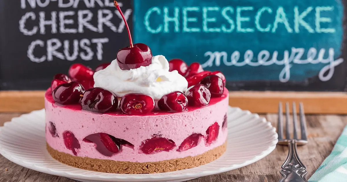 no-bake cherry cheesecake recipe