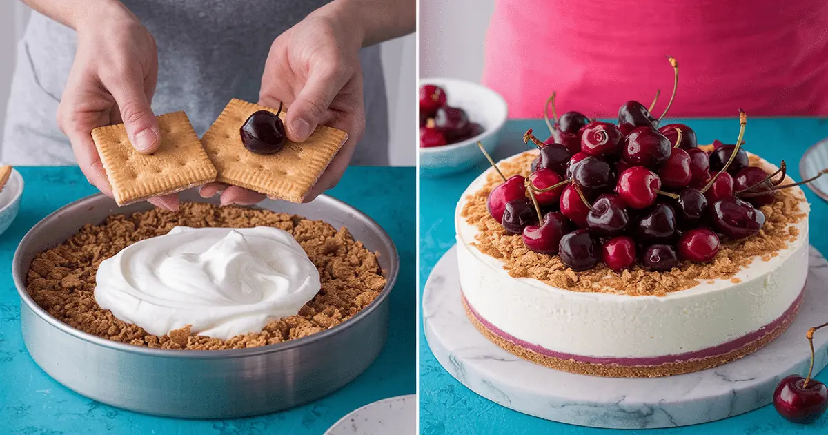 no-bake cherry cheesecake recipe