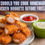 Should you cook homemade chicken nuggets before freezing