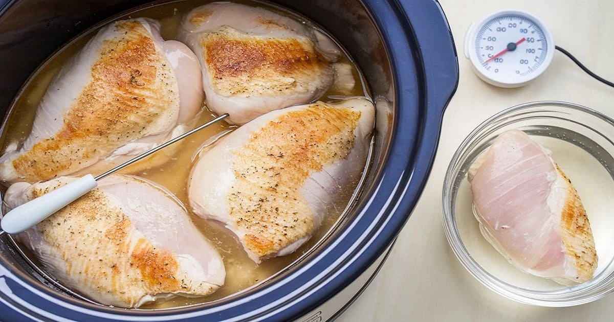 Why is my chicken breast tough in the slow cooker