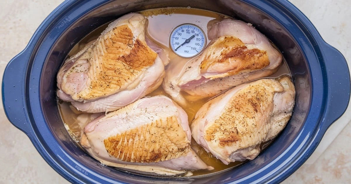 Why is my chicken breast tough in the slow cooker