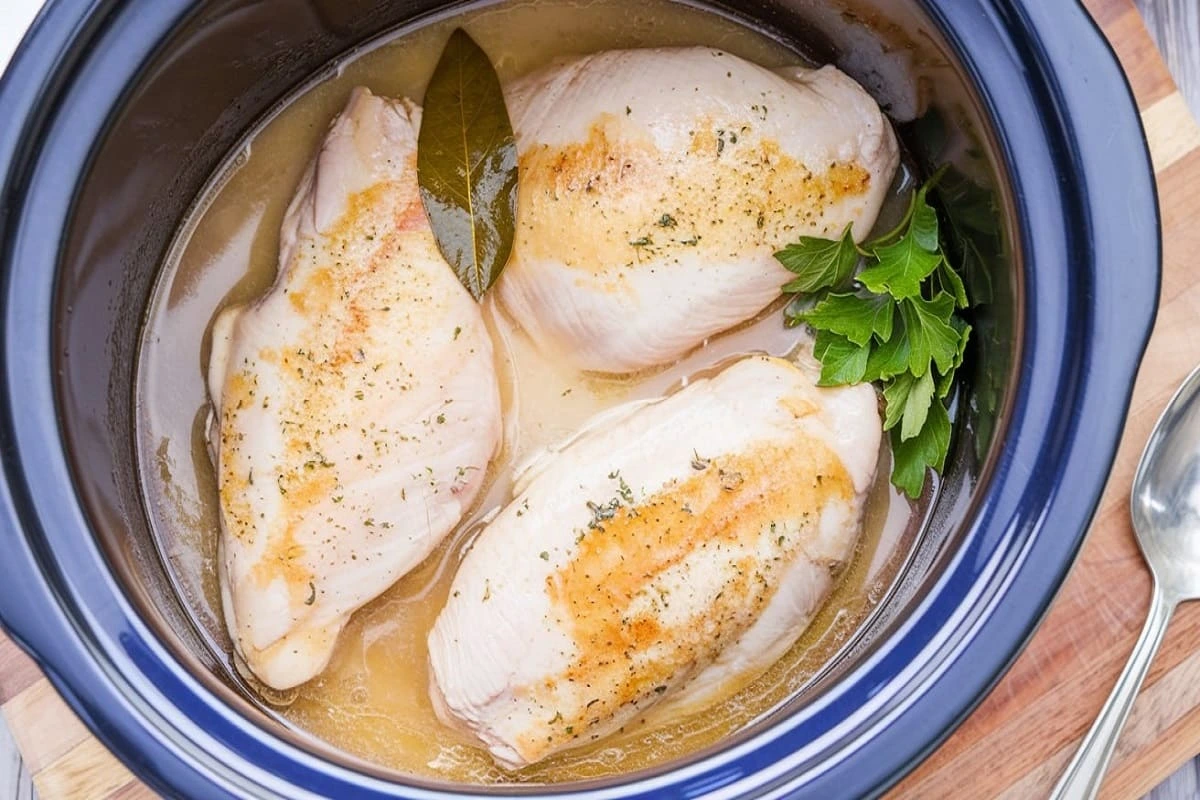 Why is my chicken breast tough in the slow cooker