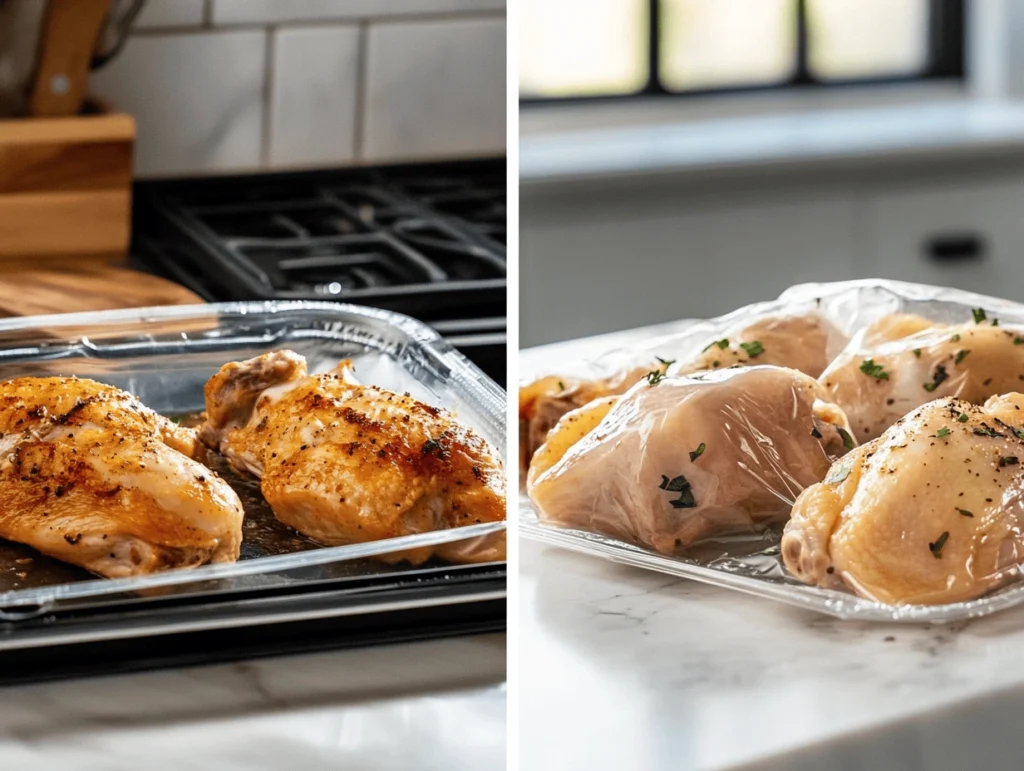 How do you make chicken soft and tender when cooking?