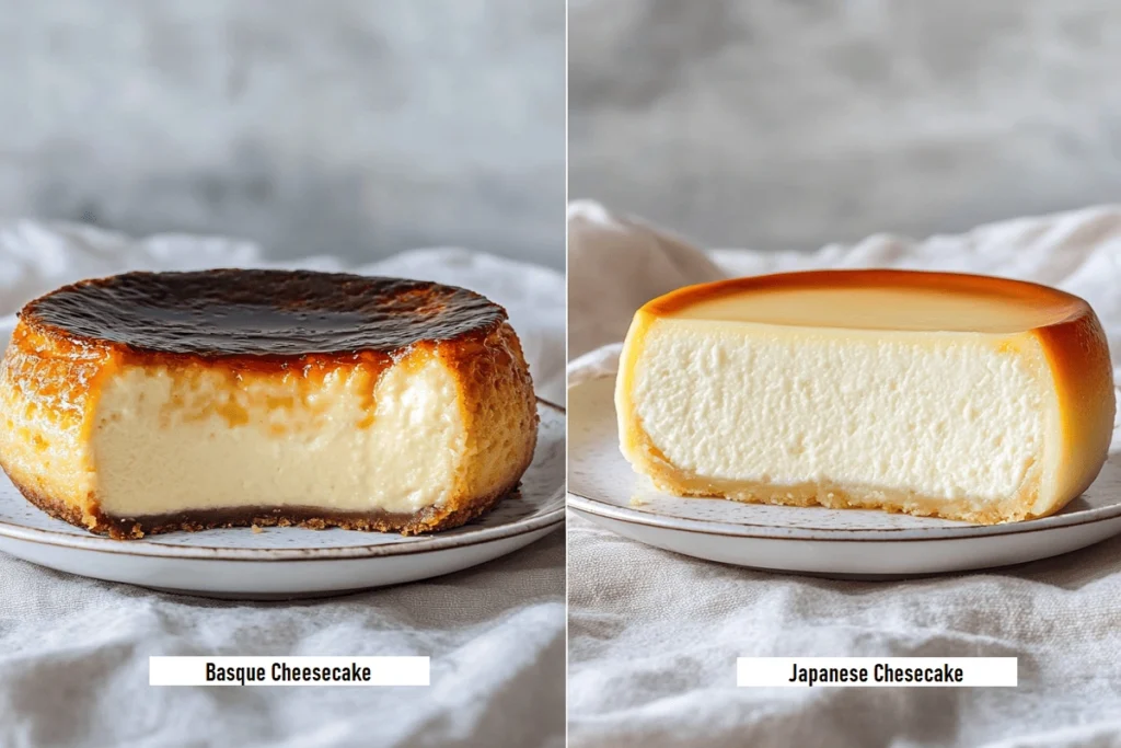 Is Basque cheesecake the same as Japanese cheesecake