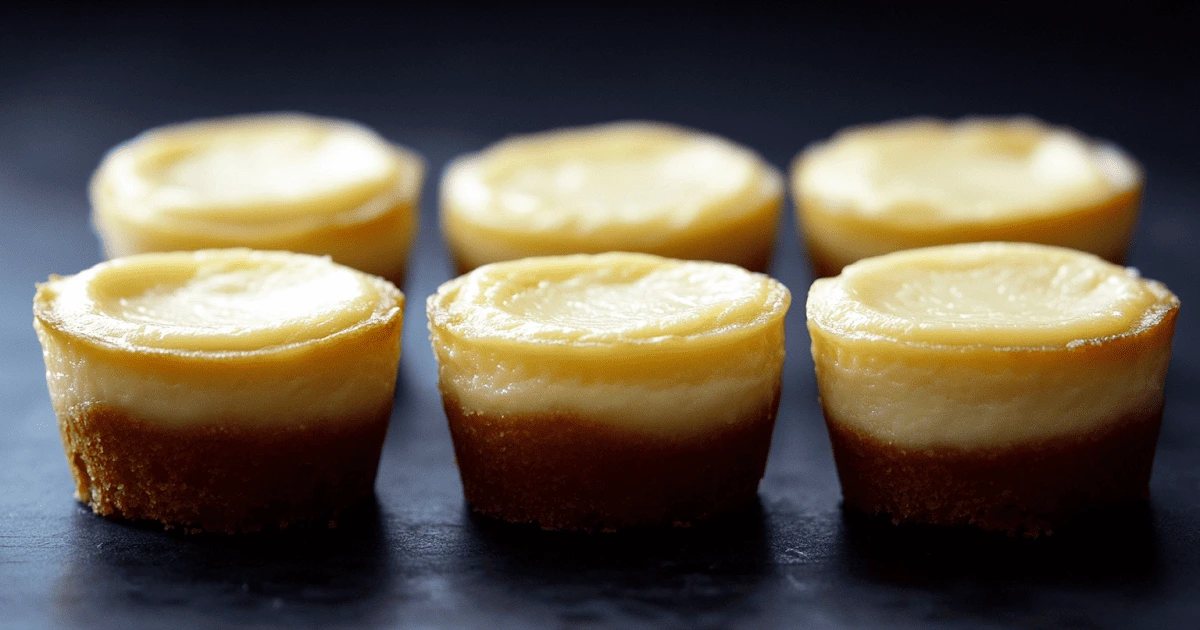 How do you know when mini cheesecakes are done