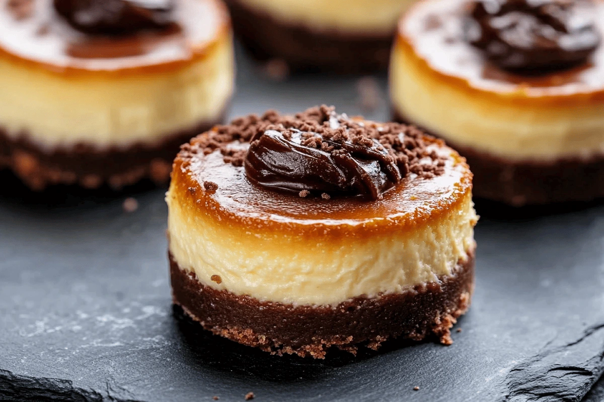 How do you know when mini cheesecakes are done