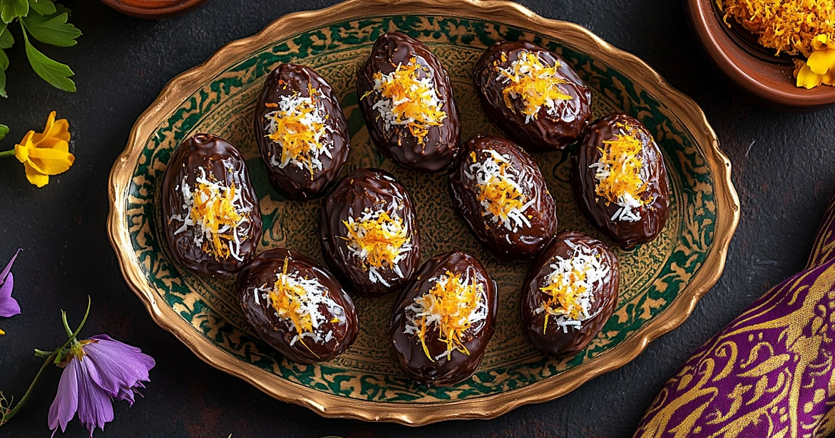  Stuffed dates Dubai chocolate dessert