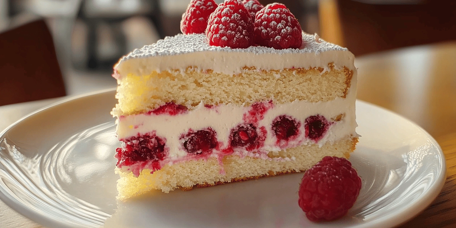 White Chocolate Raspberry Dream Cake