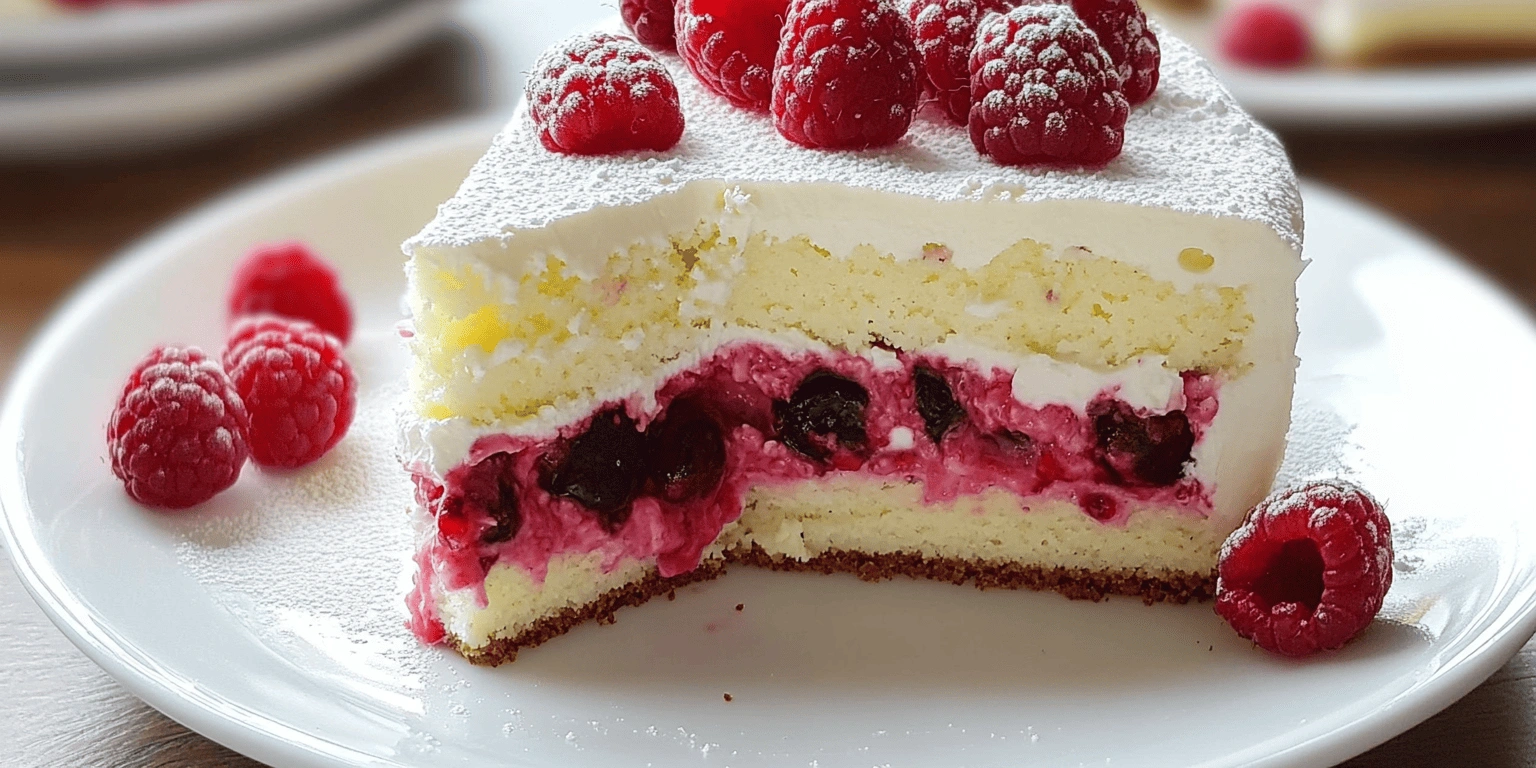 White Chocolate Raspberry Dream Cake