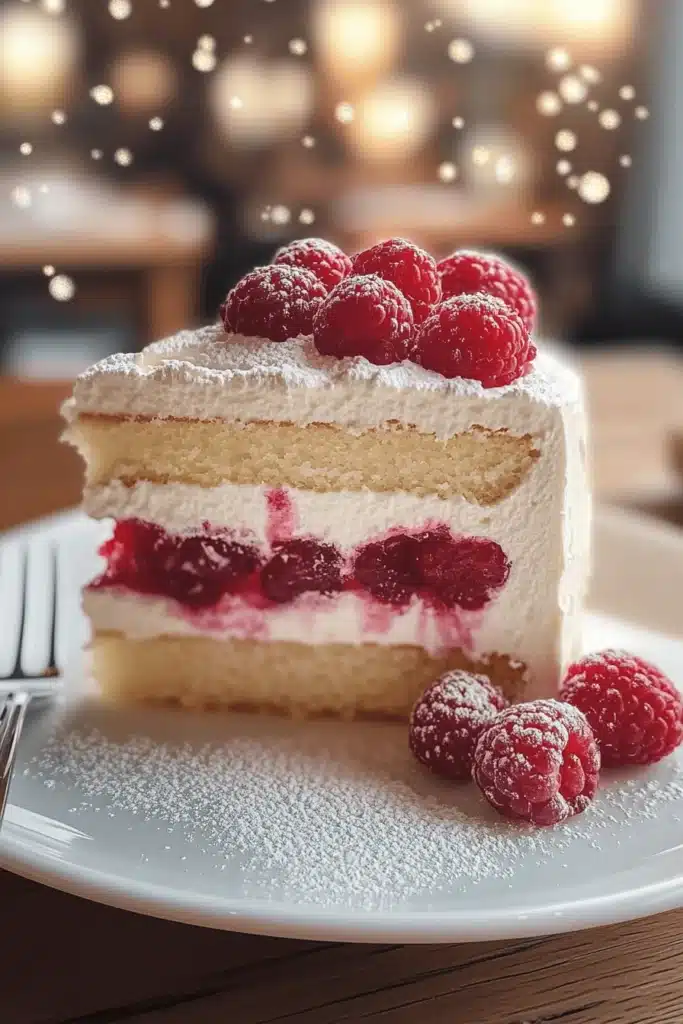 White Chocolate Raspberry Dream Cake