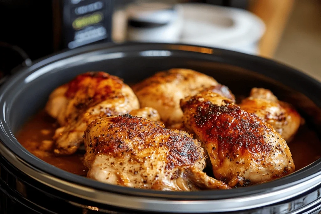Why is chicken tough in a slow cooker
