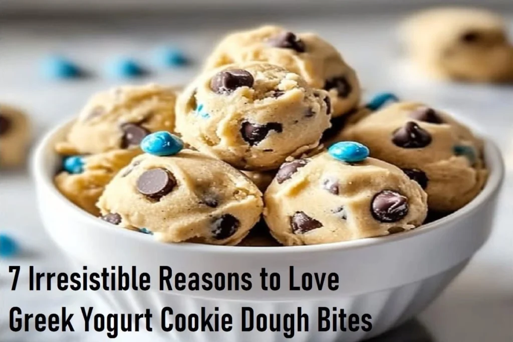 Greek Yogurt Cookie Dough Bites