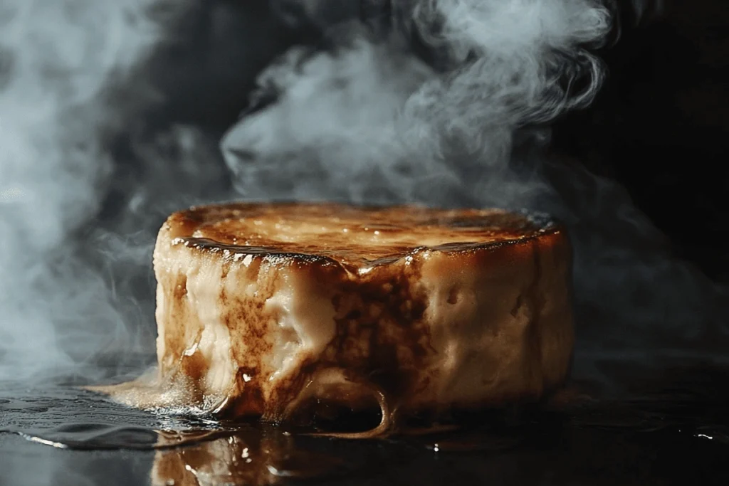 what does undercooked cheesecake look like