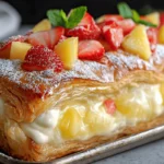 king hawaiian cheesecake danish filled with cream cheese, pineapple, and strawberries
