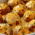 Rotel cream cheese sausage balls fresh and golden brown