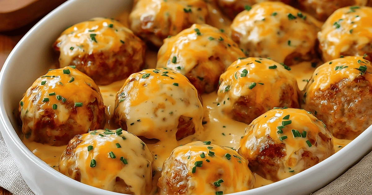 Rotel cream cheese sausage balls fresh and golden brown