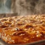 Texas Praline Dream Cake fresh from the oven with pecan glaze