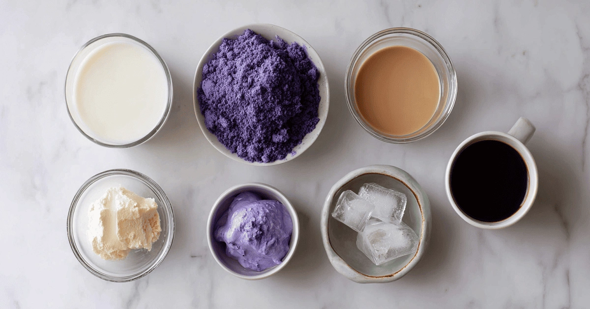ube frappuccino ingredients coconut milk ube halaya