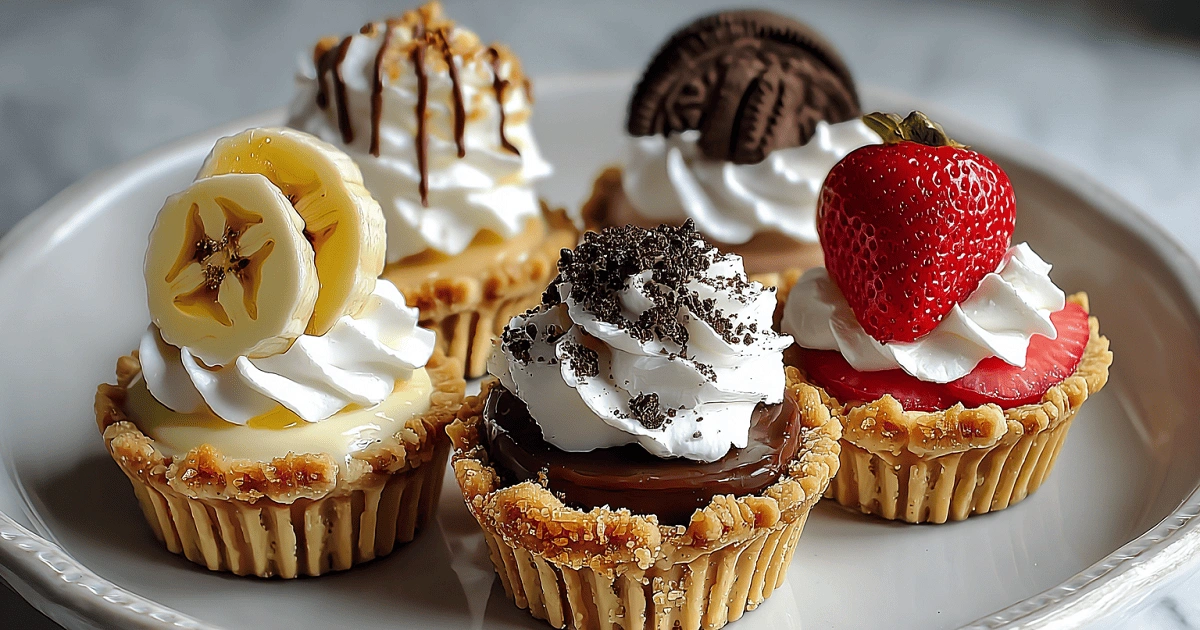 Variations of No-Bake Mini Banana Cream Pies