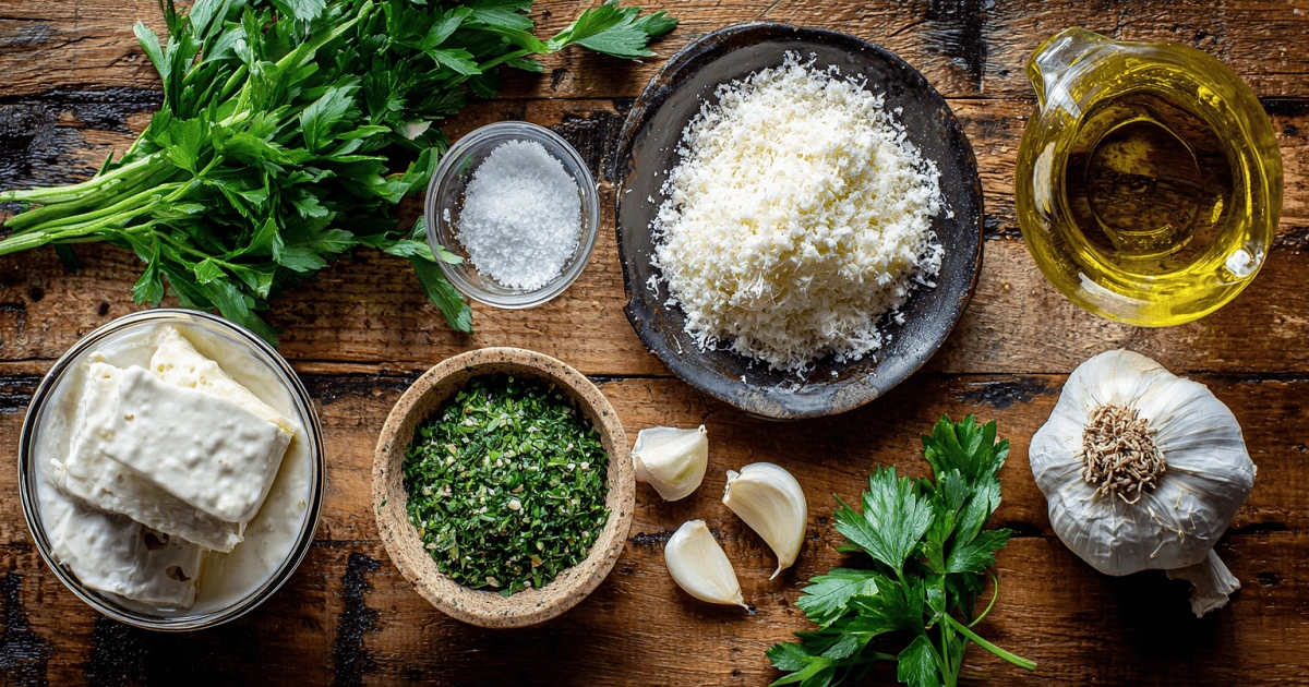 Ingredients for Ranch Garlic Parmesan Chicken Skewers