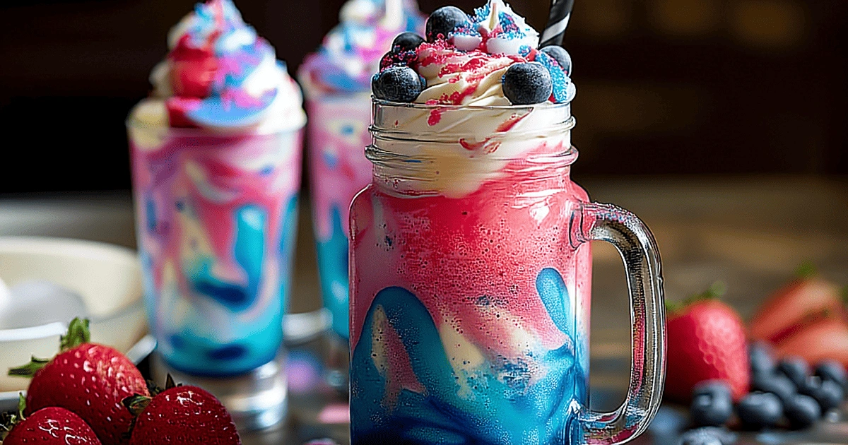  Fruity version of Blue Raspberry Kool-Aid Swirl Drink