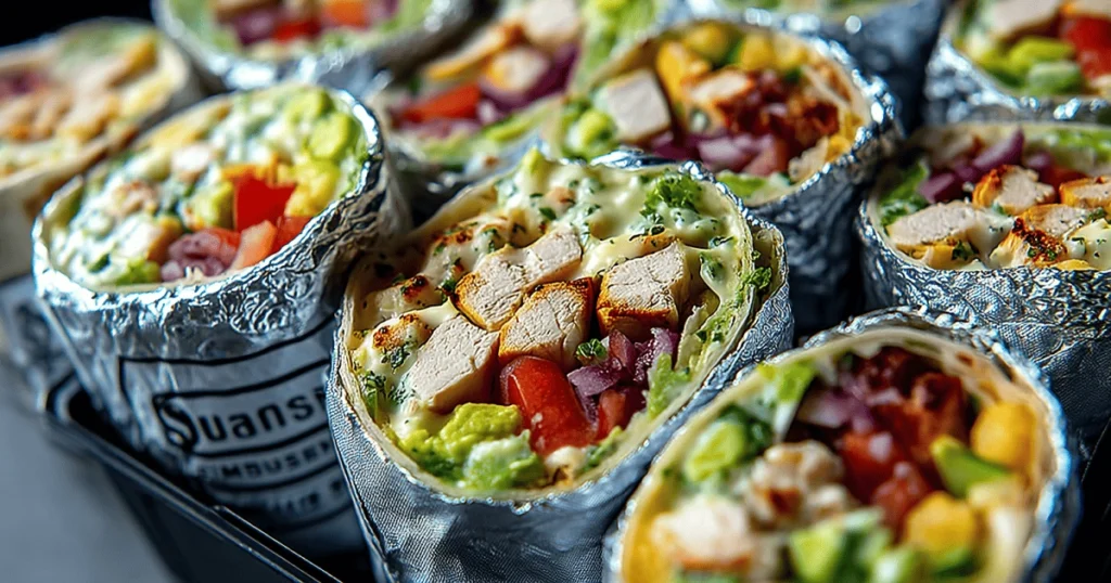 freezer meal prep chicken avocado burritos